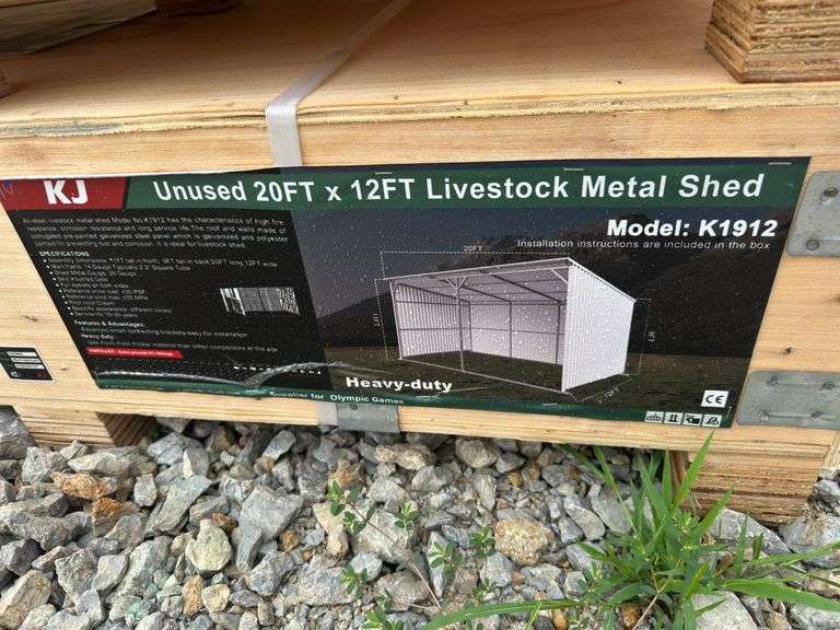 20 X 12FT Livestock Metal Shed image