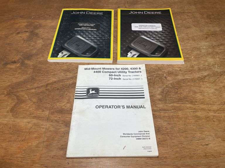 (3) John Deere Tractor Manuals image