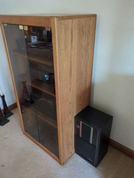Vintage Pioneer Complete Audio System Lot - Receiver/TurnTable/CD/Tape/Tuner and Speakers with Cabinet