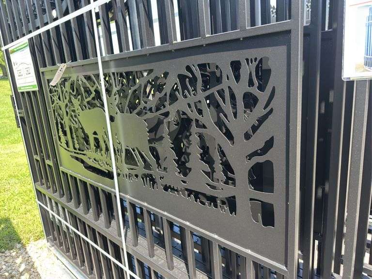 Metal Farm Driveway Gate 7 X 20 Ft 2 Pieces image