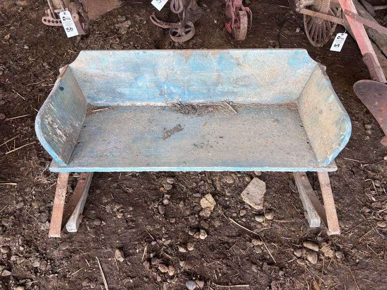 International Harvester Wooden Wagon Bench image