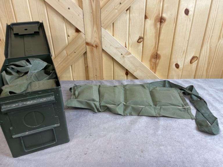 Metal Military  Ammo Canister With 5.56 Stripper Clip Ammo image