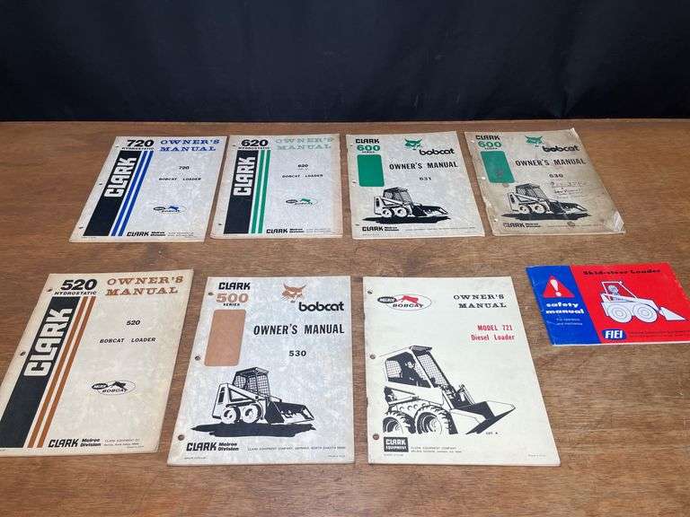 (8) Bobcat Manuals