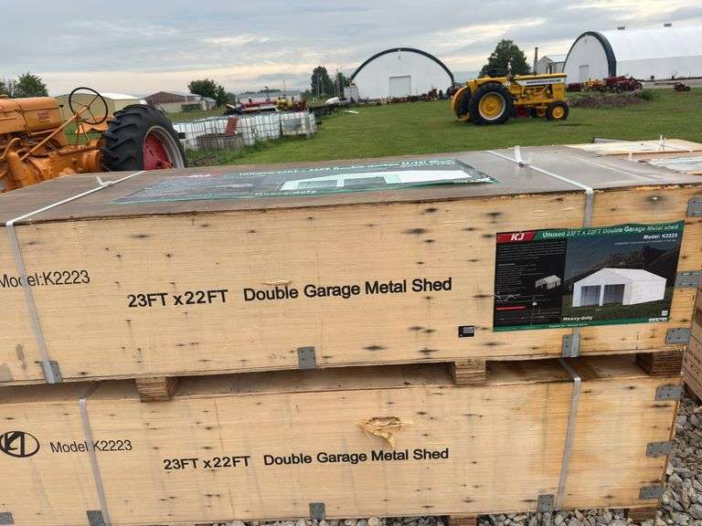 23 X 22FT Double Garage Metal Shed