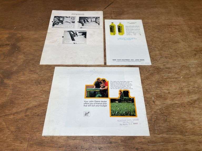 (3) John Deere L&G Sales Literature