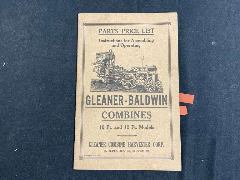 Gleaner-Baldwin Combine Manual image