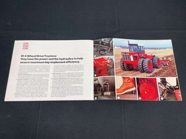 (2) IH 4wd Tractor Sales Literature