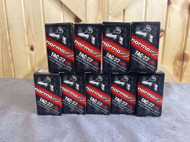 9 Boxes/450 Rounds Norma USA TAC-2240 Gr. RN .22 LR image