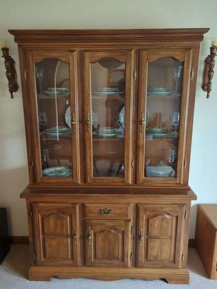 Lighted China Cabinet/Hutch - 77" x 52" x 18" image