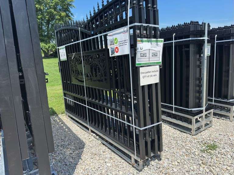 Metal Farm Driveway Gate 7 X 20 Ft 2 Pieces image