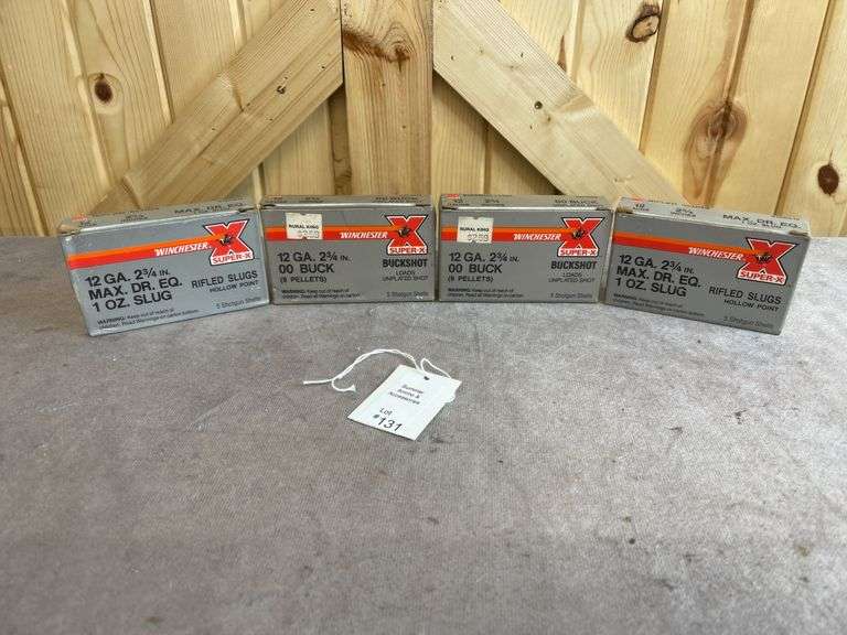 2 Boxes Winchester Super-X  1 Oz. HP 12 Gauge Rifled Slugs & 2 Boxes 12 Gauge 00 Buckshot image