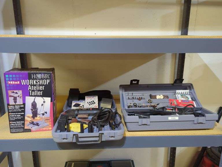 Dremel Lot - Dremels/Attachments/toolboxes image