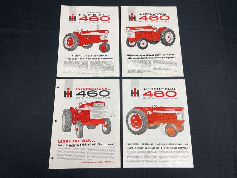 (4) IH Farmall 460 Tractor Sales Literature image