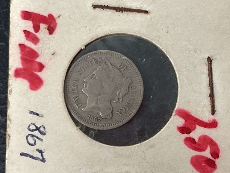 (3) 3 Cent Pieces
