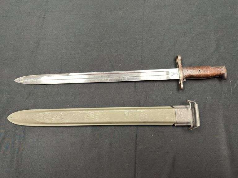 US Model 1905 Springfield Armory Bayonet w/USN MK1 Scabbard image