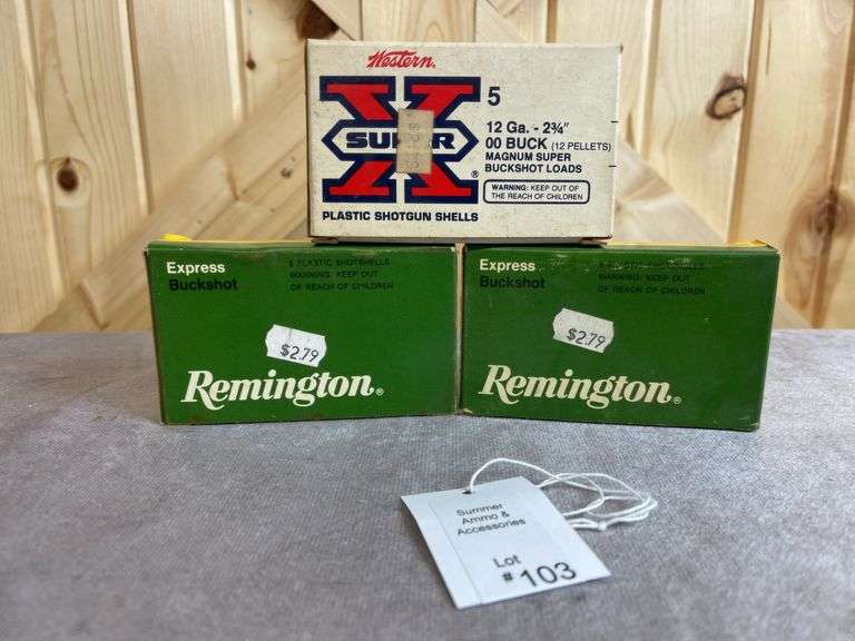 1 Box Winchester & 2 Boxes Remington 00 & 0000 Buckshot 12 Gauge image
