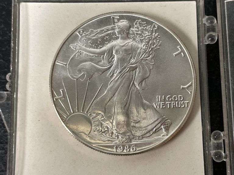1986 & 1987 $1 American Silver Eagle