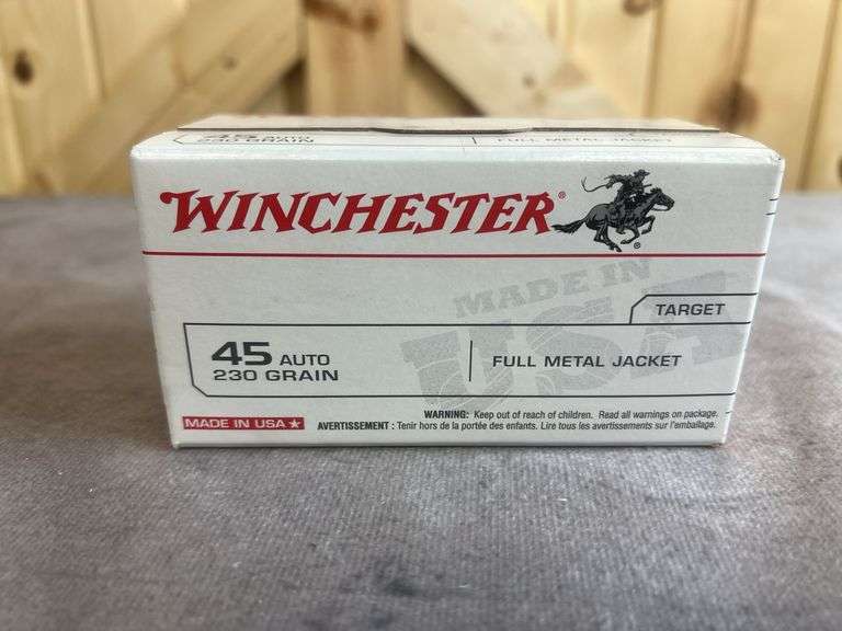 100 Rounds Winchester  230 Gr. FMJ .45 Auto image