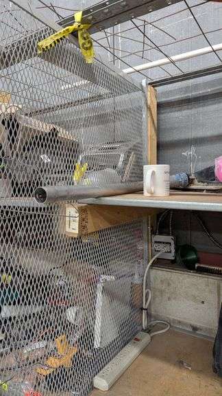 (9) Security Cages 7.5 ft tall x 4 ft wide x 4 ft deep sections