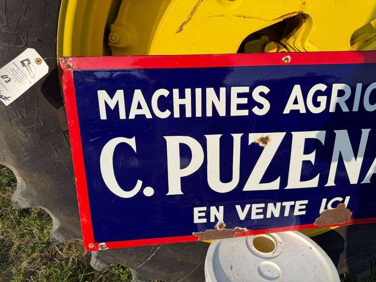 French Puzenat Agricultural Machines sign