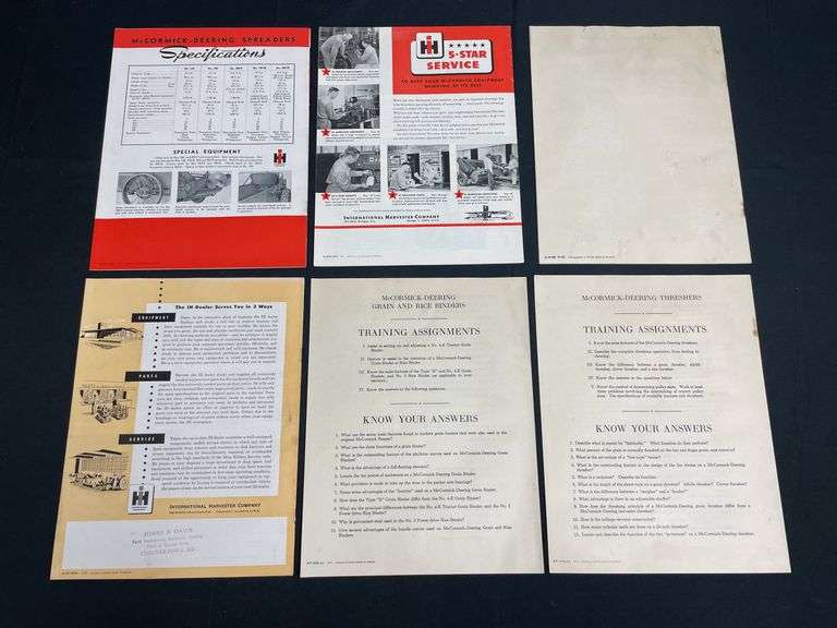 (6) IH Sales Literature