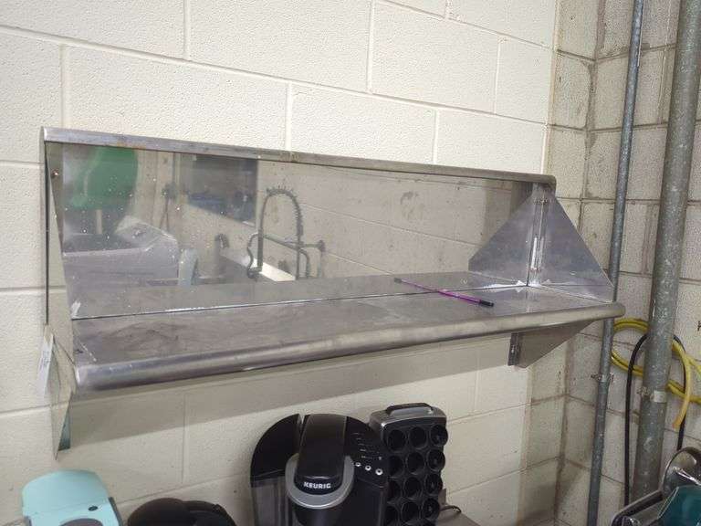 (2) NFS Stainless Shelf - 4 ft x 1 ft