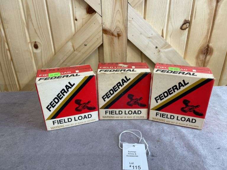 3 Boxes Federal No. 4 & 7 1/2 12 Gauge image