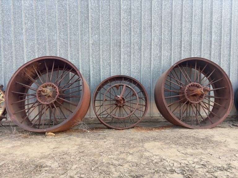 (3) Large Steel Wheels image