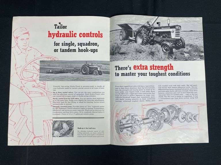 (2) IH 560 + 660 Tractor Sales Literature