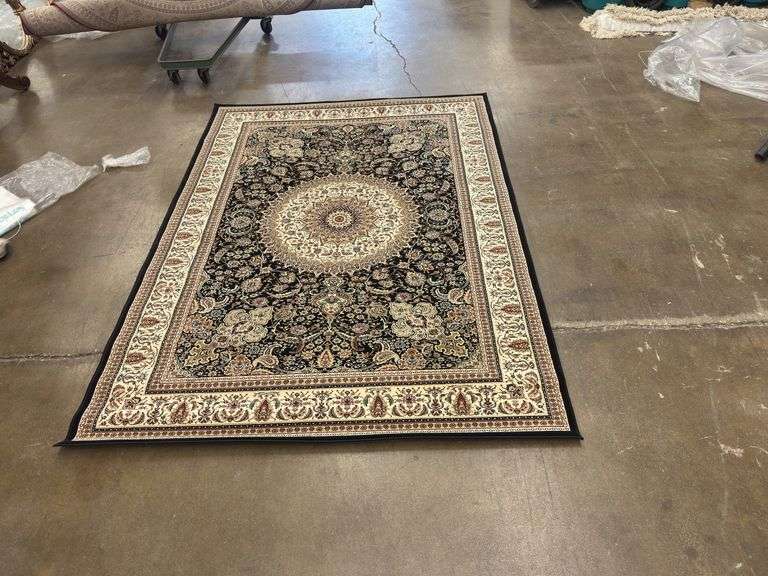 Tan & Black Rug