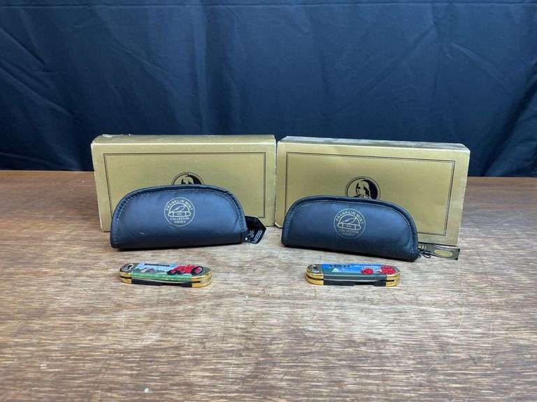 (2) Case Pocket Knives NIB Franklin Mint image