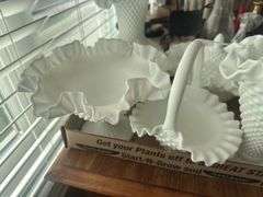 Assorted Milk Glass