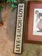 Normal Rockwell Framed Print and (2) Faux Ivy