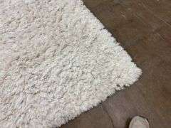 White Thick Decorative Rug