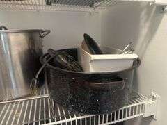 Assorted Cups, Pot, & Roasting Pan
