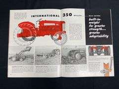 (2) IH Farmall 350 Tractor Sales Literature