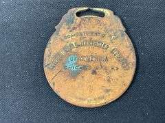 (2) IHC McCormick-Deering Watch Fob + Printers Block