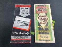 (2) John Deere Shock Sweep + Legume Hay Literature