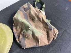 US Military Helmet w/Shell Liner & Camo Cover