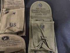 (9)-1950's dated US 30-Round Mag Pouches