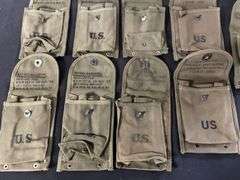 (9)-1950's dated US 30-Round Mag Pouches