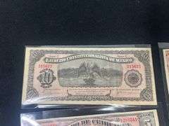 Mexican paper Currency