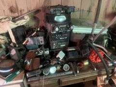 2 Shelves + Desk and Contents