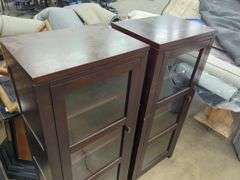 (2) Cabinets - Brown