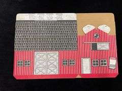 (3) 1/16 IH Cardboard Barn Ertl