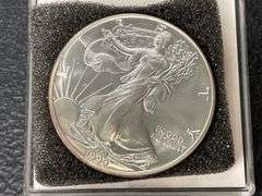 (2) 1990 American Silver Eagle