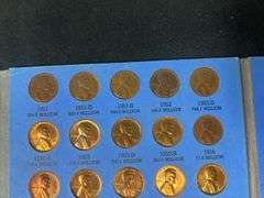 Lincoln Head Cents Collection in Blue Book
