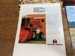 (5) IH + Case-IH Combine Sales Literature