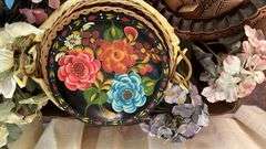 Crocheted Hangers, Decorative Plates, and Florals