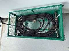 Green Yard Cart and Hose